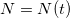 Rendered by QuickLaTeX.com N = N(t)